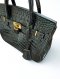 Genuine Crocodile Tote Bag/Handbag in Black Colour Crocodile Skin #CRW214H-BLA-25CM