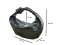 Genuine Belly Crocodile Leather Hobo Bag /Handbag in Black Crocodile Skin # CODE: CRW0222H-BL