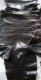 Genuine Belly Crocodile Leather Skin in Black Colour  #CR500SK-BL