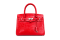กระเป๋าถือผู้หญิง หนังจระเข้แท้ ส่วนท้อง สีแดง  #CRW214H-RED-30CM