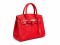 กระเป๋าถือผู้หญิง หนังจระเข้แท้ ส่วนท้อง สีแดง  #CRW214H-RED-30CM