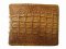 Genuine Crocodile Leather Wallet with Weave Style in Light Brown Crocodile Skin  #CRM455W-04