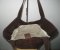 Genuine Hornback Crocodile Handbag in Dark Brown Crocodile Leather #CRW302H-BR