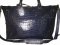 Genuine Belly Crocodile Leather Luggage Travel Bag / Duffle Bag for Men in Blue Crocodile Skin  #CRM207L-01