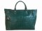 Genuine Belly Crocodile Leather Luggage / Duffle Bag for Men in Dark Green Crocodile Skin  #CRM207L-02
