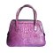 Ladies Genuine Crocodile Leather Weave Handbag in Purple Crocodile Skin #CRW197H