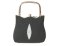 Ladies Stingray Leather Handbag in Black Stingray Skin  #STW394H