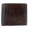 Genuine Crocodile Leather Wallet in Dark Brown Crocodile Leather #CRM452W-01
