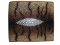 Genuine Stingray Leather Wallet in Brown Tiger Stripes Stingray Skin  #STW483W