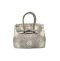 Ladies Genuine Crocodile Handbag in White Crocodile Skin #CRW214H-05