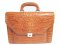 Genuine Crocodile Leather Briefcase in Light Brown(Tan) Crocodile Skin  #CRM424BR-02