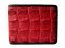 Genuine Crocodile Leather Wallet with Weave Style in Red Crocodile Skin  #CRM455W-08