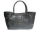 Genuine Crocodile Bag/Shoping Bag in Black Crocodile Leather #CRW219H-01