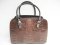 Genuine Crocodile Handbag in Dark Brown Crocodile Leather #CRW242H