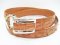 Men Genuine Crocodile Belt in Light Brown (tan) Crocodile Leather  #CRM638B-07