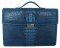 Genuine Crocodile Leather Briefcase in Blue Crocodile Skin  #CRM426BR-02