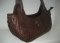 Handmade Genuine Crocodile Leather Weave Handbag in Chocolate Brown Crocodile Skin #CRW299H-BR