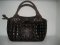 Handmade Genuine Crocodile Leather Weave Handbag in Chocolate Brown Crocodile Skin #CRW298H-BR