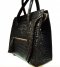 Genuine Belly Caiman Crocodile Leather Handbag in Chocolate Brown Crocodile Leather #CRW325H-BR-BELLY