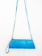 กระเป๋าหนังจระเข้แท้สีฟ้าส่วนท้อง #CRW329H-BLU-BELLY