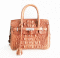 Etoupe Crocodile Leather Handbag #CRW214H-25cm-ET-BACK