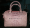 Pink Crocodile Leather Handbag #CRW340H-PI-BACK