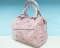 Pink Crocodile Leather Handbag #CRW340H-PI-BACK