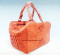 กระเป๋าหนังจระเข้แท้ สีส้ม ส่วนหลัง #CRW341H-OR-BACK