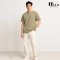 Ripped Khaki Oversize Tee