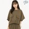 Drawstring Oversize Blouse
