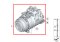 RP AC compressor.w.magnetic coupling Part number: 64509154072 9154072 , 64529339061 9339061 DENSO DCP05076