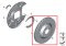 Brake disc, ventilated, rear right Part number: 34212283804 2283804