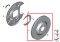 Brake disc, ventilated, perforated, left Part number: 34212282807 2282807