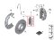 Repair kit, brake pads asbestos-free Part number: 34112284869 2284869