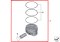 Repair kit piston rings Part number: 11257566479 7566479 MAHLE 081 RS 00104 0N0