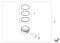 (Piston & Rings Kit) Part number: 11257566019  1125 7 566 019  7566019  Mahle 039 PI 00123 000