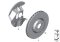 Brake disc, ventilated, perforated, left Part number: 34112284101 2284101 DIXCEL