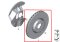 Brake disc ventilated, perforated, left Part number: 34112284101 2284101