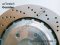 Brake disc ventilated, perforated, left Part number: 34212284103 2284103