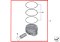 Piston Part number: 11258606459 8606459 NURAL 87-434600-00