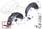 Pressure lip, front left Part number: 51119802643 9802643
