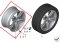 Disc wheel light alloy schiefer grey Part number: 36112283401 2283401