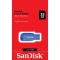 แฟลชไดร์ฟ SanDisk Flash Drive 32GB USB 2.0 Blue ราคา 145.-