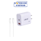 Adapter 2 Ports (USB) Charger (1USB+1Type-C)+Cable Type-C OKER (UC-242) ราคา 250.-