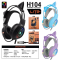 EGA LITE H104 หูฟังเกมมิ่ง Gaming Headset LED Lighting หูฟังแมว ถอดหูได้ สาย USB 2.0 ขายเพียง 379.-