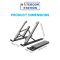Laptop stand OKER C-12 แสตนด์วางโน๊ตบุ๊ค ช่วยระบายความร้อนได้ดี ปรับระดับได้ ราคา 125.-