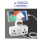 ปลั๊กไฟ LumiRa LP-004 Plug ปลั๊กไฟพ่วง ปลั๊ก 3 ตา มีช่องUSB มีสวิตซ์เปิดปิด ราคา 220.-