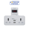 ปลั๊กไฟ LumiRa LP-004 Plug ปลั๊กไฟพ่วง ปลั๊ก 3 ตา มีช่องUSB มีสวิตซ์เปิดปิด ราคา 220.-