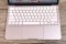 APPLE MacBook Neo (Blush) chip A18 Pro Ram8 SSD256GB จอ13นิ้ว Liquid Retina รอบชาร์จเพียง 11 ครั้ง เครื่องสวยอุปกรณ์แท้ครบกล่องประกันศูนย์ รีเซ็ตพร้อมใช้งานในราคาสุดคุ้มเพียง 20,990.-