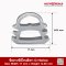 Grey Silicone Rubber Seals (D-Hollow) 17x14.25mm